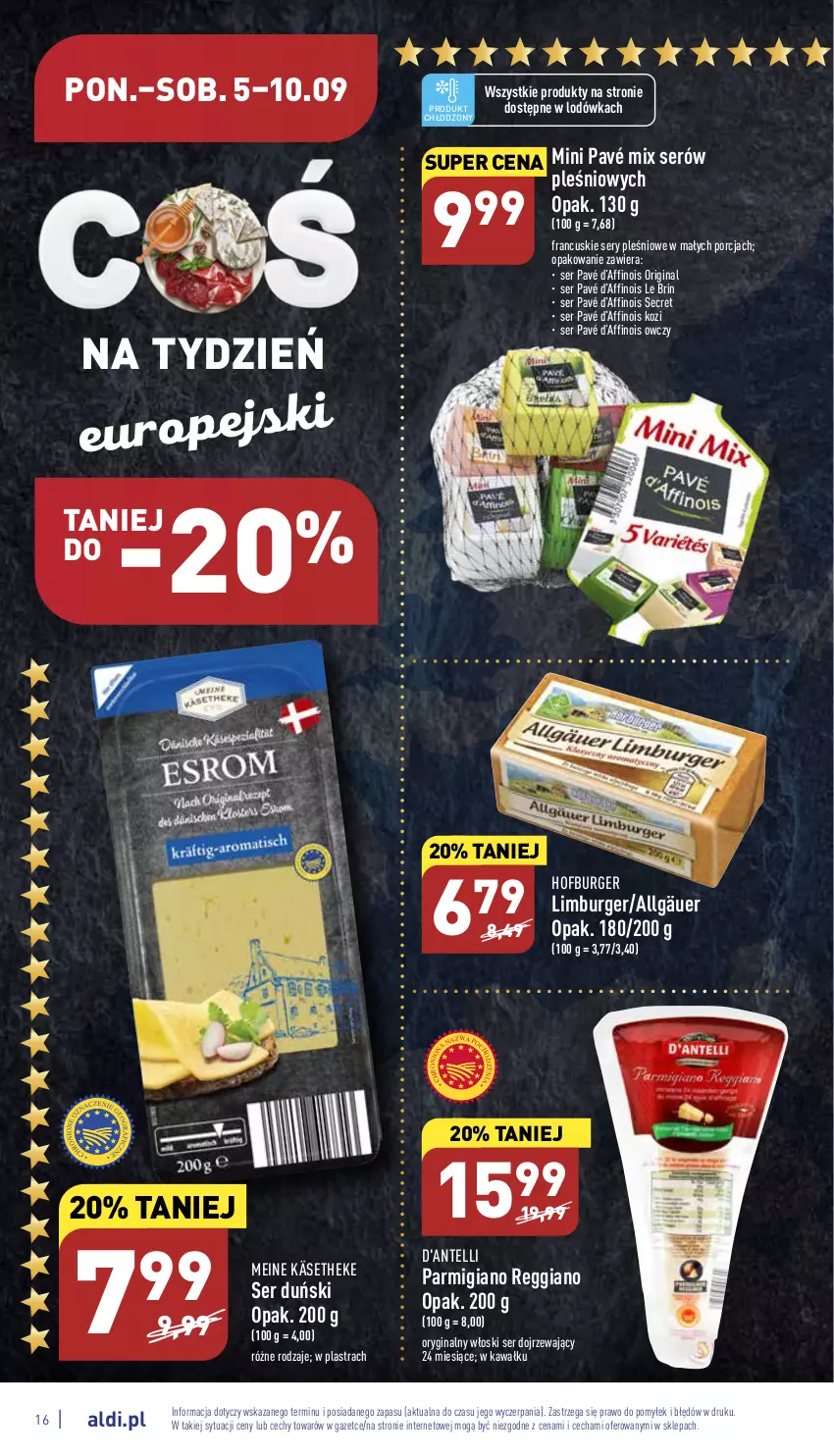 Gazetka promocyjna Aldi - Pełny katalog - ważna 05.09 do 10.09.2022 - strona 16 - produkty: Burger, Gin, Hofburger, Kawa, LG, Limburger, Lodówka, Por, Ser