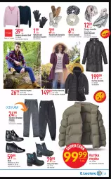 Gazetka promocyjna E Leclerc - Gazetka - ważna od 26.11 do 26.11.2022 - strona 31 - produkty: Sweter, Buty, Szal, Kurtka, Kosz, Koszula, Dres, Spodnie, Spodnie dresowe, Chusta
