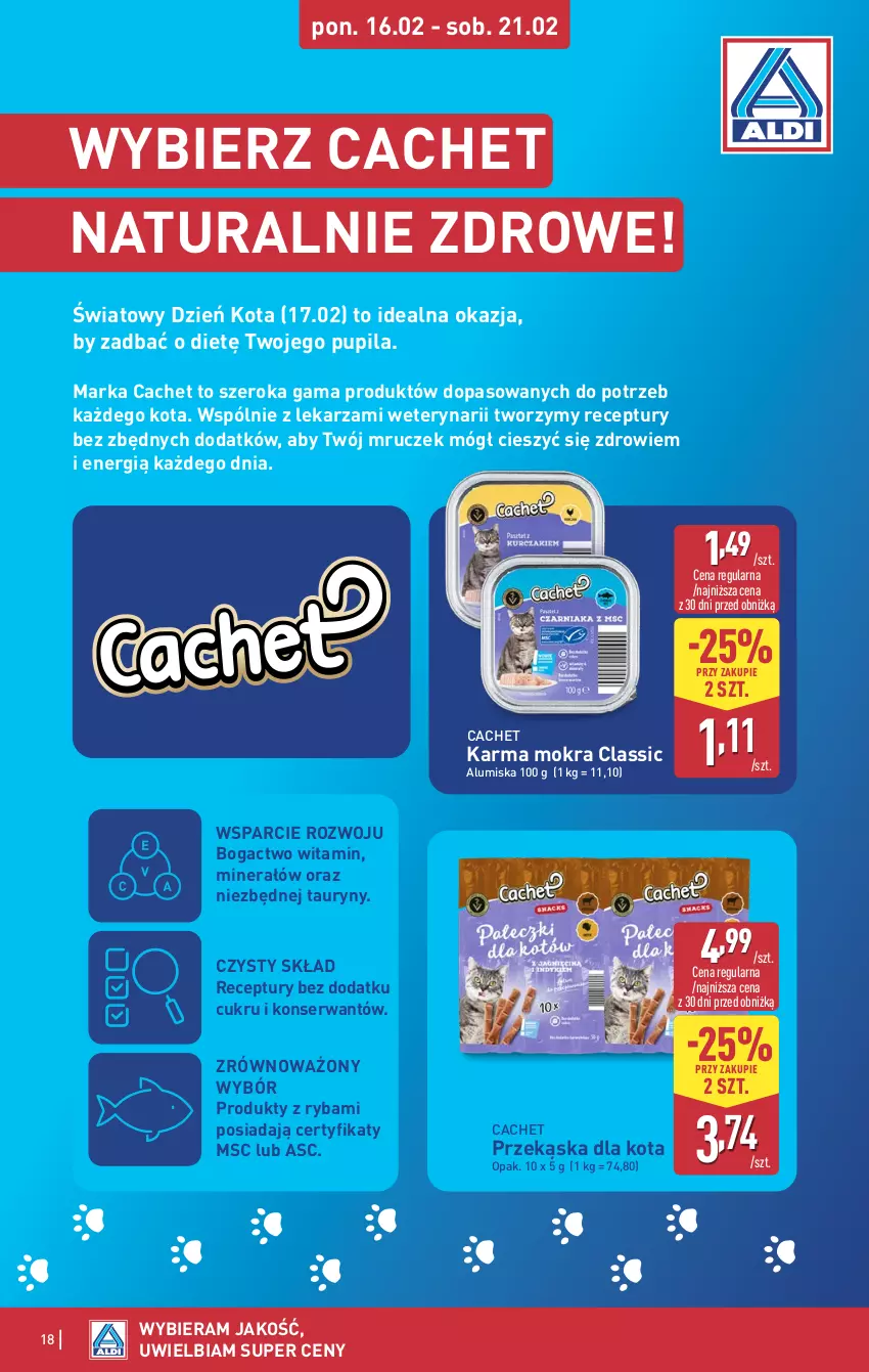 Gazetka promocyjna Aldi - Pełna oferta - ważna 16.02 do 21.02.2026 - strona 18 - produkty: Miska, Ryba, Ser, Zdrowie
