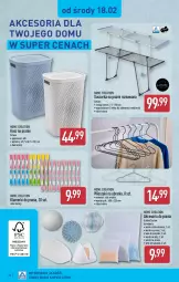 Gazetka promocyjna Aldi - Pełna oferta - Gazetka - ważna od 21.02 do 21.02.2026 - strona 26 - produkty: Ubrania, Papier, Buty, Wieszak, Biustonosz, Kosz, Suszarki, Suszarka, Suszarka na pranie, Mobil