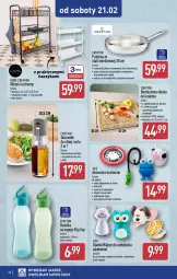 Gazetka promocyjna Aldi - Pełna oferta - Gazetka - ważna od 21.02 do 21.02.2026 - strona 36 - produkty: Piec, Top, Sok, Zlew, Szczotka, Silikonowa myjka, Deska do krojenia, Napoje, Sitko, Wózek, Haczyk, Dozownik, Patelnia, Dozownik do oliwy i octu, Olej