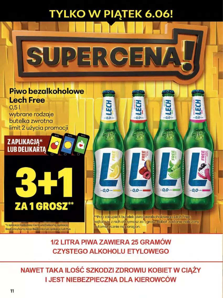 Gazetka promocyjna Delikatesy Centrum - Franczyza DC23 Czwartek - ważna 05.06 do 11.06.2025 - strona 11 - produkty: Gra, Piec, Piwa