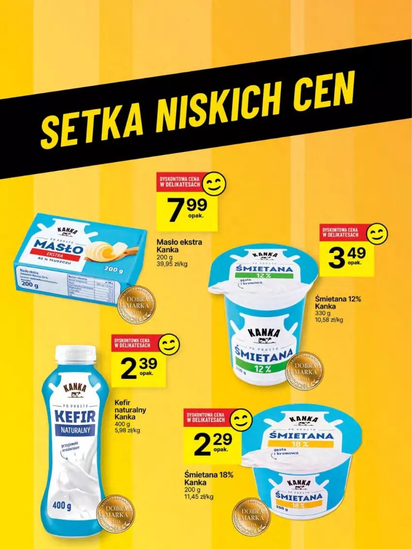 Gazetka promocyjna Delikatesy Centrum - Franczyza DC23 Czwartek - ważna 05.06 do 11.06.2025 - strona 48 - produkty: Kefir, Kefir naturalny, Masło