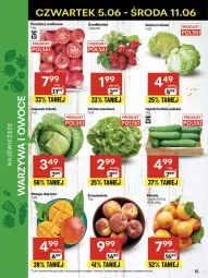 Gazetka promocyjna Delikatesy Centrum - Franczyza DC23 Czwartek - Gazetka - ważna od 11.06 do 11.06.2025 - strona 15 - produkty: Warzywa, Sałata masłowa, Sałata lodowa, Warzywa i owoce, Sałat, Brzoskwinie, Owoce, Masło, Mango, Pomidory, Rzodkiewka