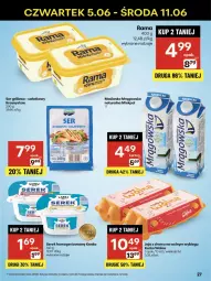 Gazetka promocyjna Delikatesy Centrum - Franczyza DC23 Czwartek - Gazetka - ważna od 11.06 do 11.06.2025 - strona 27 - produkty: Ser, Maślanka, Rama, Jaja, Serek homogenizowany, Sałat, Serek, Grill