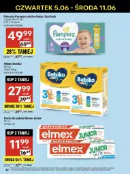 Gazetka promocyjna Delikatesy Centrum - Franczyza DC23 Czwartek - Gazetka - ważna od 11.06 do 11.06.2025 - strona 42 - produkty: Rum, Pampers, Pieluchy, Pasta do zębów, Bebiko, Elmex, Mleko