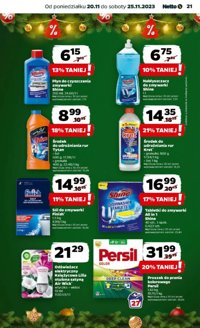 Gazetka promocyjna Netto - ważna 20.11 do 25.11.2023 - strona 14 - produkty: Persil, Sól, Tablet, Tabletki do zmywarki, Tytan, Zmywarki