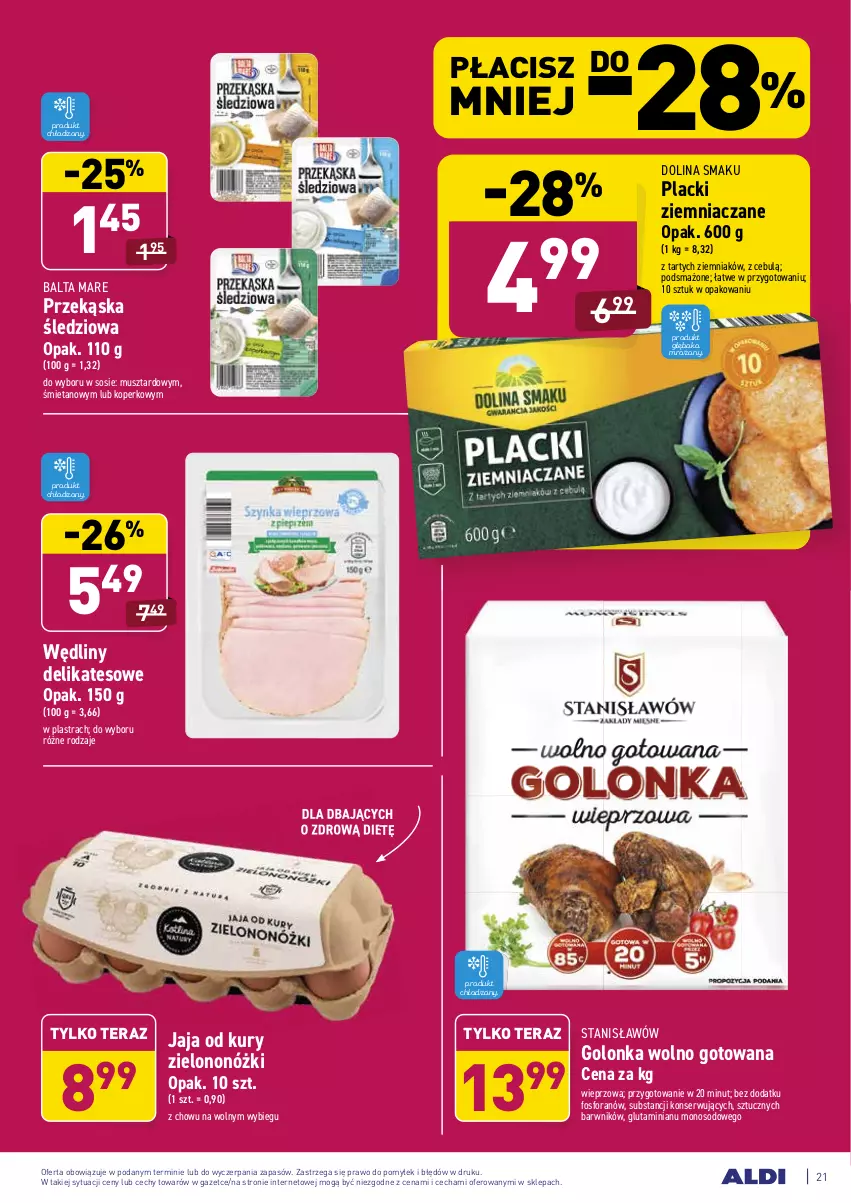 Gazetka promocyjna Aldi - ALE! CENA - ważna 25.01 do 31.01.2021 - strona 21 - produkty: Balta Mare, Jaja, Lack, Mus, Przekąska śledziowa, Ser, Sos, Tera