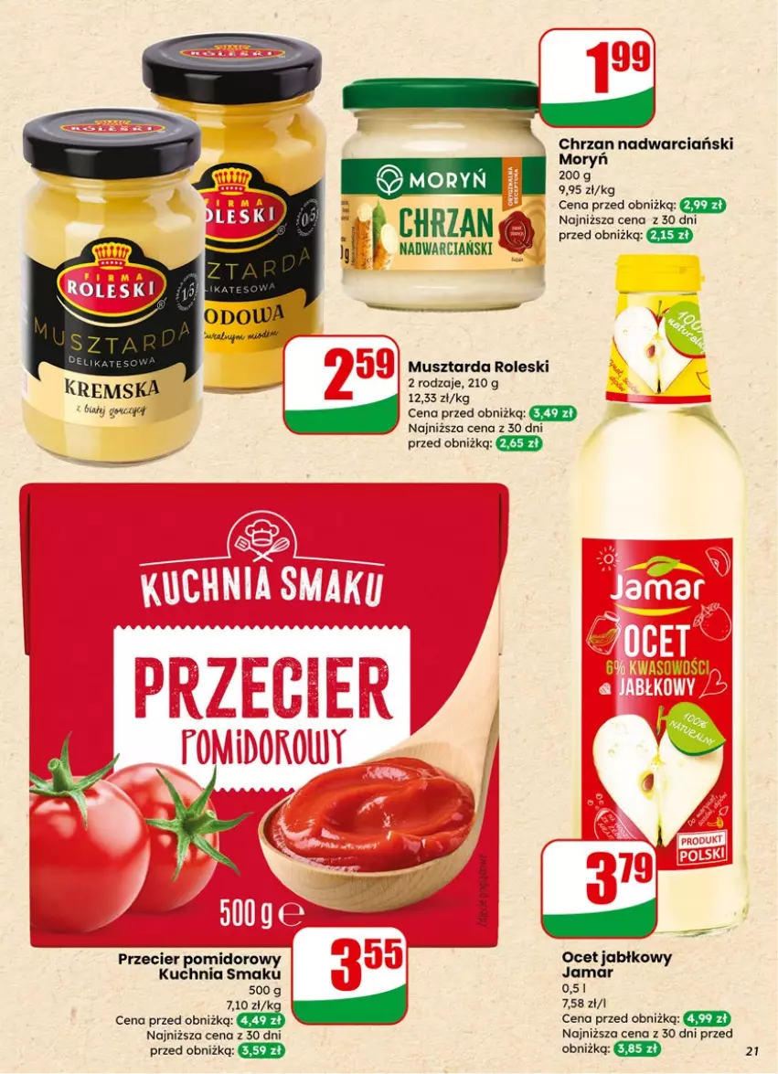 Gazetka promocyjna Dino - Gazetka 02 / 2026 - ważna 07.01 do 13.01.2026 - strona 21 - produkty: Chrzan, Kuchnia, Mus, Musztarda, Ocet