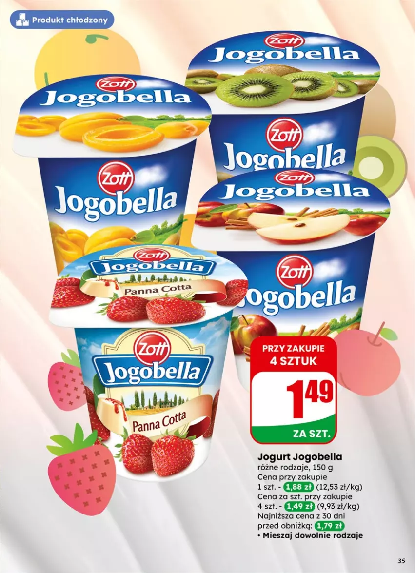 Gazetka promocyjna Dino - Gazetka 02 / 2026 - ważna 07.01 do 13.01.2026 - strona 35 - produkty: Bell, Bella, Jogobella, Jogurt