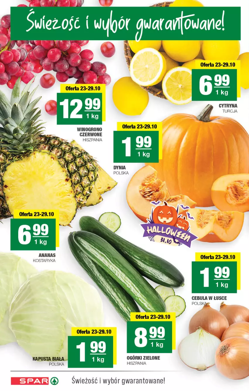 Gazetka promocyjna Spar - Spar - ważna 21.10 do 31.10.2024 - strona 2 - produkty: Ananas, Cebula, Wino