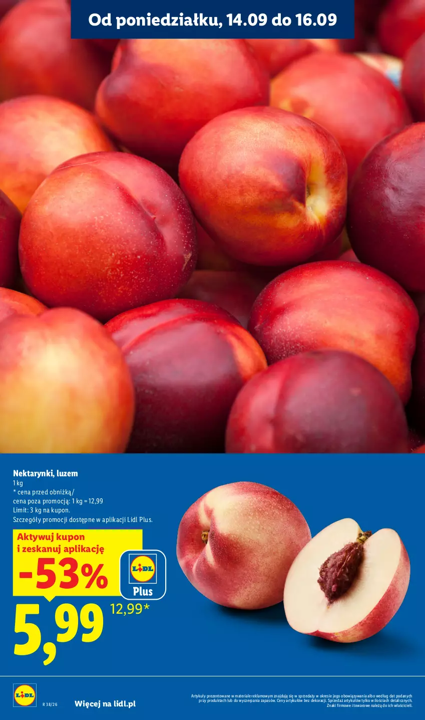 Gazetka promocyjna Lidl - Gazetka ważna od 14.09 do 16.09 - ważna 14.09 do 16.09.2026 - strona 14 - produkty: Nektar