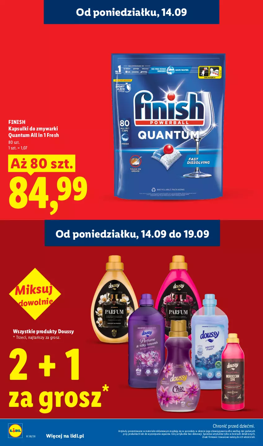 Gazetka promocyjna Lidl - Gazetka ważna od 14.09 do 16.09 - ważna 14.09 do 16.09.2026 - strona 20 - produkty: Finish, Zmywarki