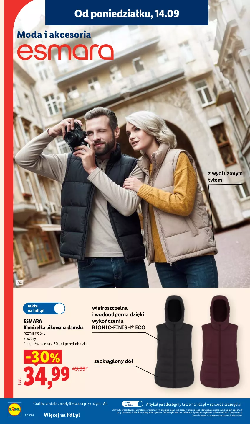 Gazetka promocyjna Lidl - Gazetka ważna od 14.09 do 16.09 - ważna 14.09 do 16.09.2026 - strona 22 - produkty: Finish, Gra, Grafika, Kamizelka, Moda, Por