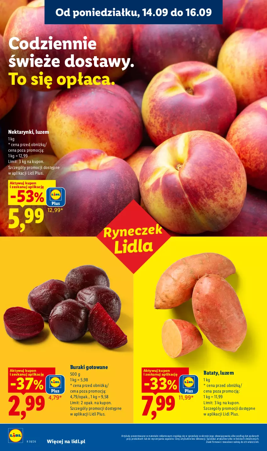 Gazetka promocyjna Lidl - Gazetka ważna od 14.09 do 16.09 - ważna 14.09 do 16.09.2026 - strona 30 - produkty: Buraki, Nektar