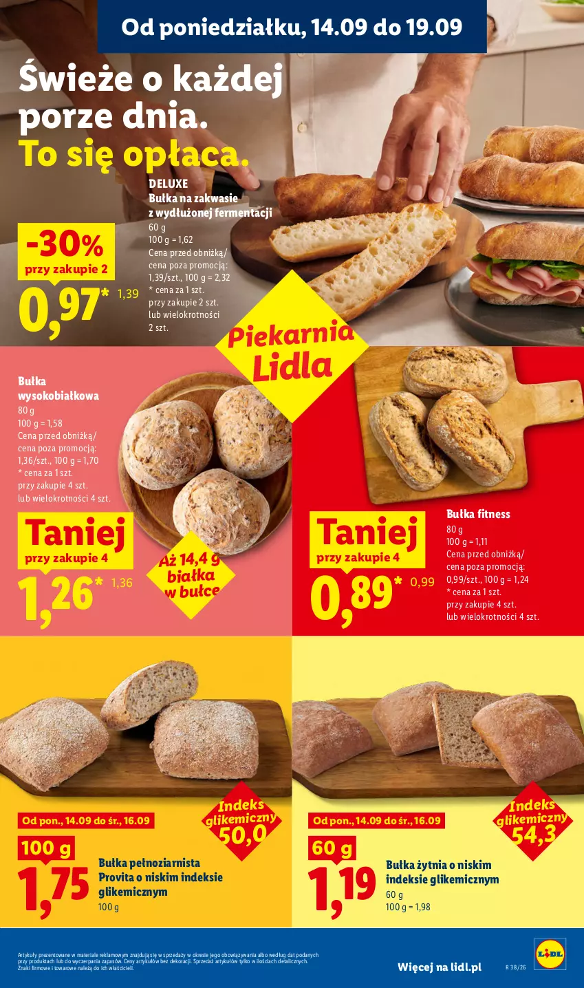 Gazetka promocyjna Lidl - Gazetka ważna od 14.09 do 16.09 - ważna 14.09 do 16.09.2026 - strona 33 - produkty: Bułka, Bułka fitness, Por, Sok