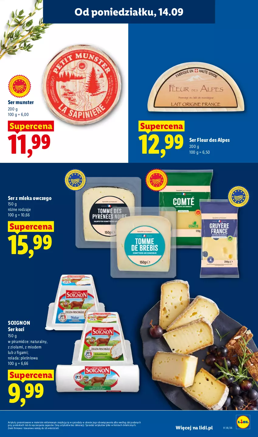 Gazetka promocyjna Lidl - Gazetka ważna od 14.09 do 16.09 - ważna 14.09 do 16.09.2026 - strona 47 - produkty: Rolada, Ser, Ser kozi
