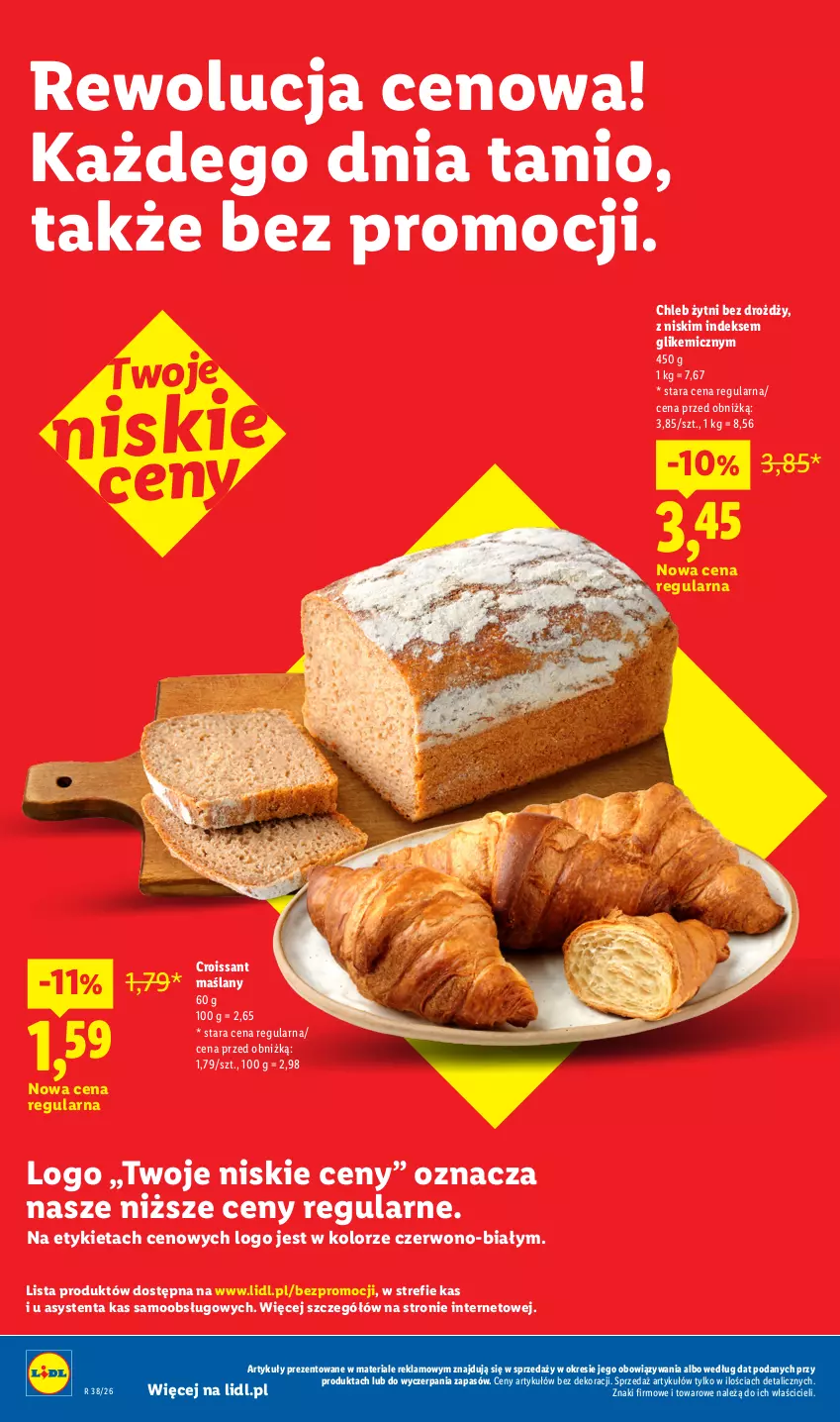 Gazetka promocyjna Lidl - Gazetka ważna od 14.09 do 16.09 - ważna 14.09 do 16.09.2026 - strona 6 - produkty: Chleb, Croissant