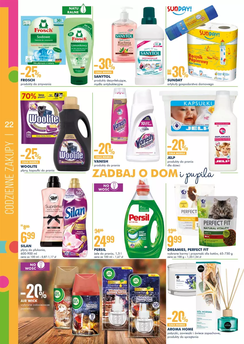 Gazetka promocyjna Super Pharm - Gazetka - ważna 14.10 do 24.10.2021 - strona 22 - produkty: Dzieci, Fa, Frosch, Gra, Kuchnia, Persil, Por, Przysmaki, Sanytol, Silan, Vanish