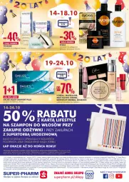 Gazetka promocyjna Super Pharm - Gazetka - Gazetka - ważna od 24.10 do 24.10.2021 - strona 24 - produkty: Makijaż, Soczewki kontaktowe, Gra, Ba!, Bell, Maybelline, Kosmetyki do pielęgnacji, Zdrowie, Dres, Torba, Max Factor, Szampon, Syoss, Bourjois, Oleo, Olej, Yoskine, LG, Fa