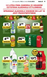 Gazetka promocyjna Netto - Artykuły spożywcze - Gazetka - ważna od 13.12 do 13.12.2023 - strona 13 - produkty: Piwa, Piwo, Gra, Cytryny, Coca-Cola, Tyskie, Perła, Maliny, Fanta, Woda, Sprite, Mango, Lech Premium, Hortex, Fa
