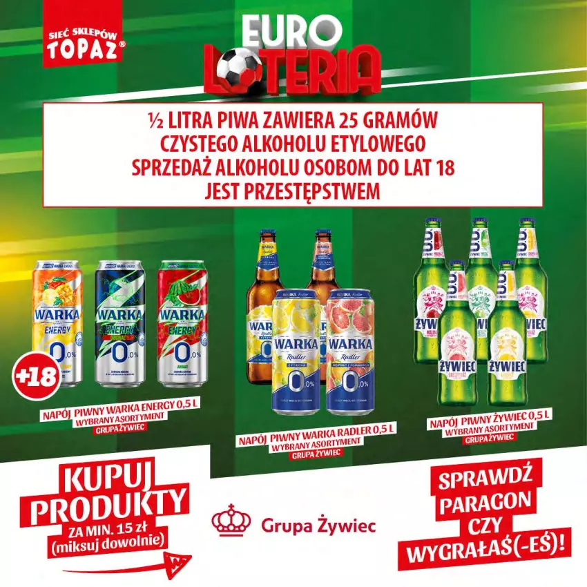 Gazetka promocyjna Topaz - Gazetka - ważna 14.06 do 07.07.2024 - strona 8 - produkty: Gra, Napój, Piwa, Warka