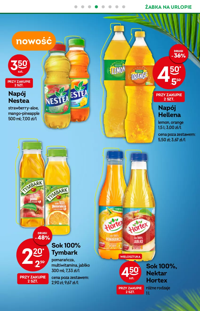 Gazetka promocyjna Żabka - ważna 03.08 do 09.08.2022 - strona 13 - produkty: Hellena, Hortex, Mango, Napój, Nektar, Nestea, Sok, Tymbark