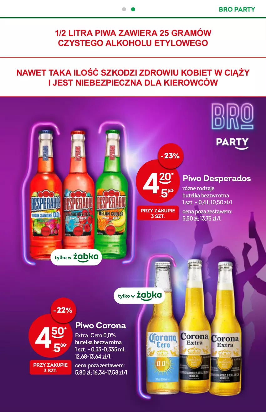 Gazetka promocyjna Żabka - ważna 03.08 do 09.08.2022 - strona 21 - produkty: Corona Extra, Desperados, Gra, Piec, Piwa, Piwo