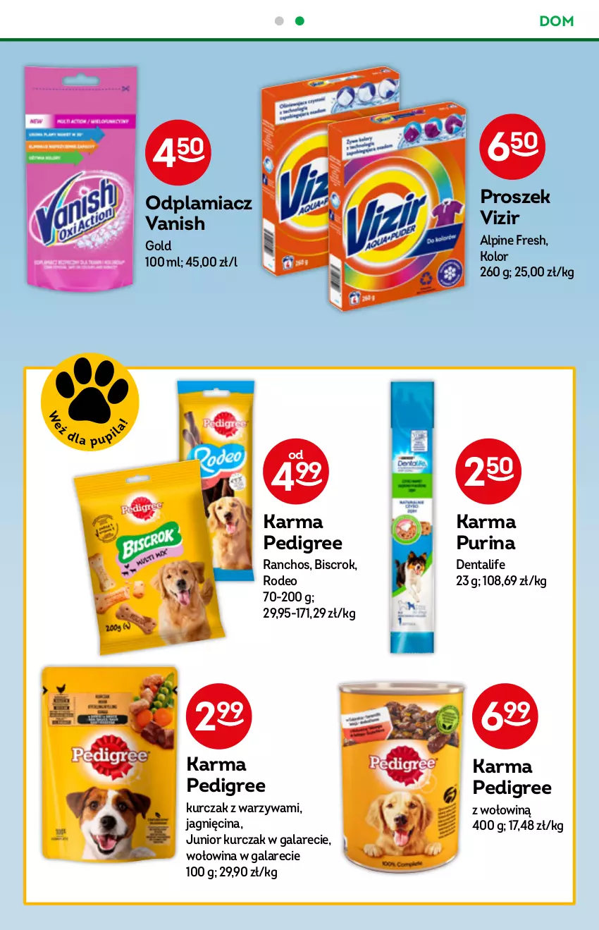 Gazetka promocyjna Żabka - ważna 03.08 do 09.08.2022 - strona 51 - produkty: Gala, Kurczak, Odplamiacz, Pedigree, Pur, Purina, Vanish, Vizir, Warzywa, Wołowina