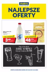 Gazetka promocyjna Makro - Najlepsze oferty - Gazetka - ważna od 31.10 do 31.10.2022 - strona 1 - produkty: Kawa ziarnista, Kawa, Rolmlecz, Lavazza, Mleko