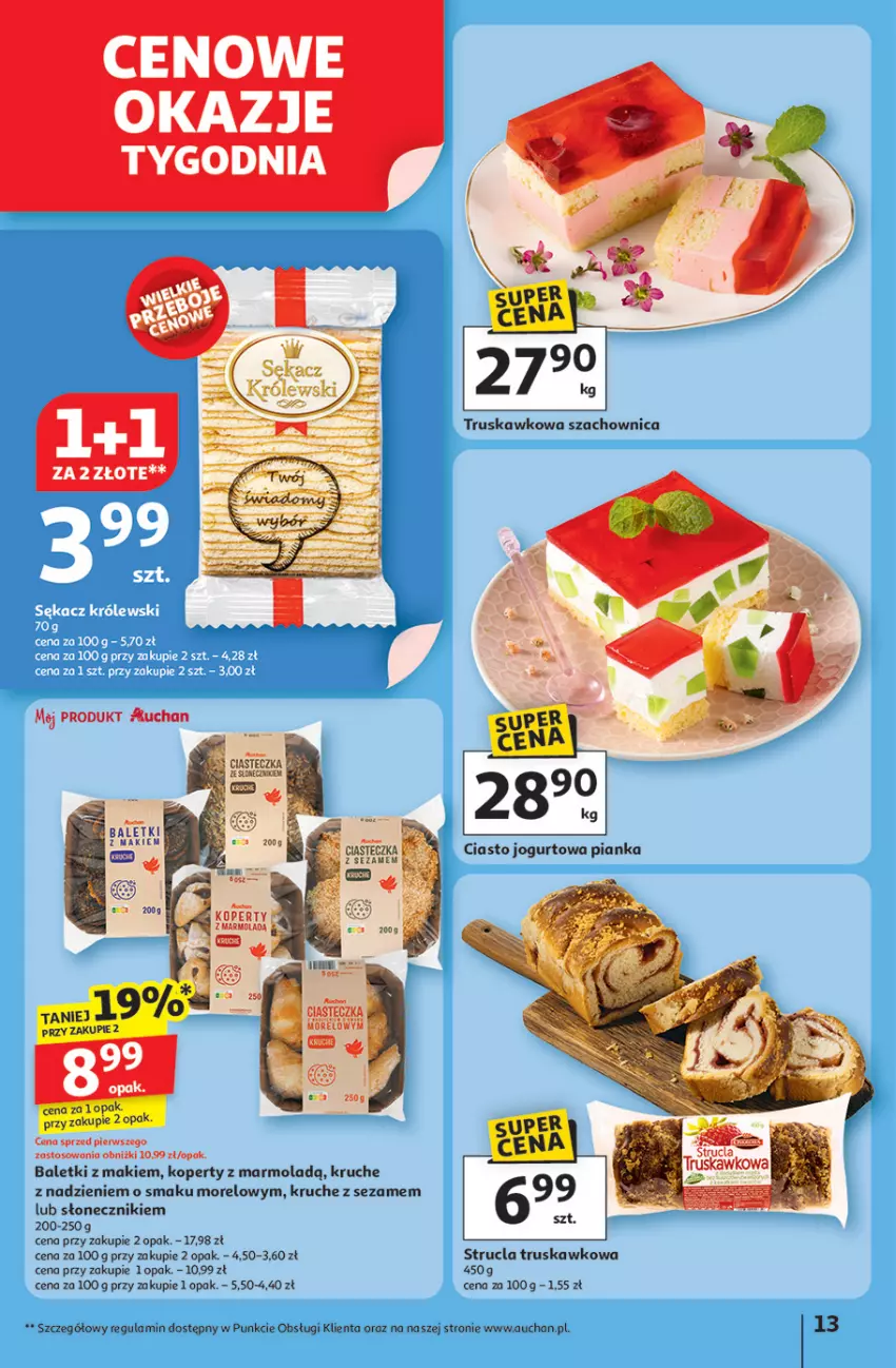 Gazetka promocyjna Auchan - JAK PRAGNĘ LATA Hipermarket - ważna 20.06 do 25.06.2025 - strona 15 - produkty: Kasia, Mola, Sezam, Strucla