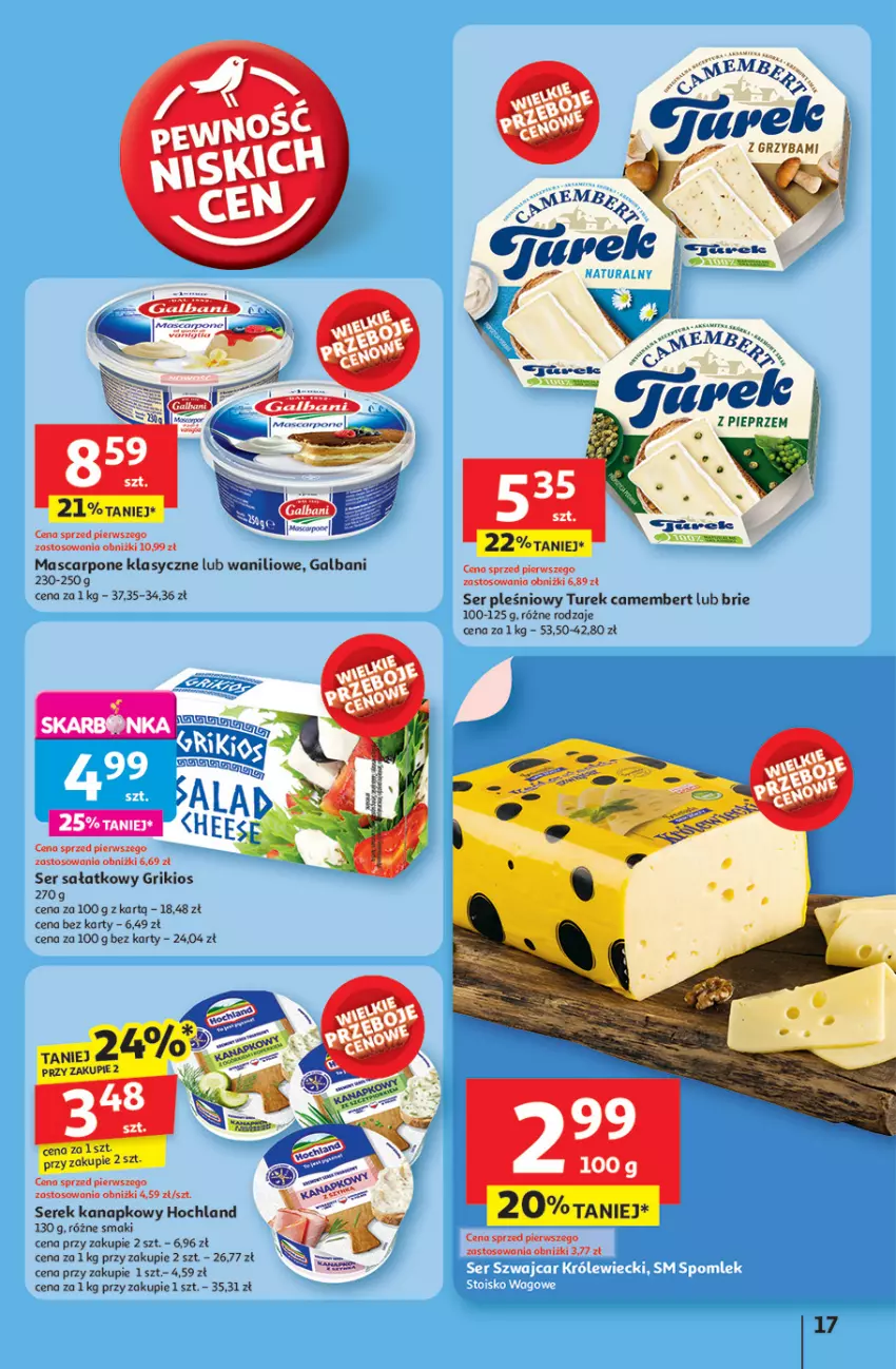 Gazetka promocyjna Auchan - JAK PRAGNĘ LATA Hipermarket - ważna 20.06 do 25.06.2025 - strona 19 - produkty: Brie, Camembert, Galbani, Hochland, Sałat, Ser, Ser pleśniowy, Serek, Serek kanapkowy