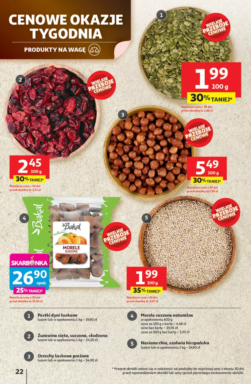 Gazetka promocyjna Auchan - JAK PRAGNĘ LATA Hipermarket - ważna 20.06 do 25.06.2025 - strona 24 - produkty: Chia, Pestki dyni