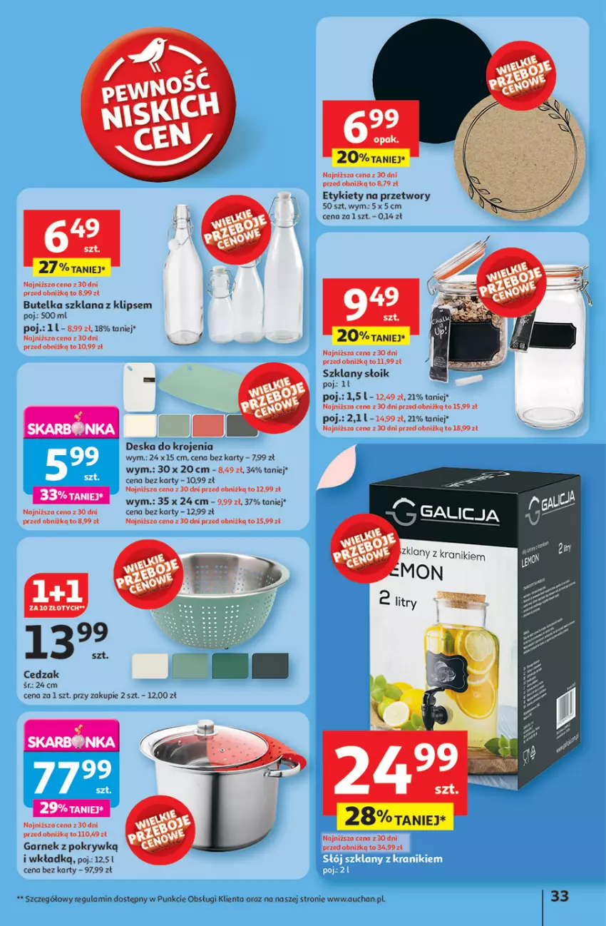 Gazetka promocyjna Auchan - JAK PRAGNĘ LATA Hipermarket - ważna 20.06 do 25.06.2025 - strona 35 - produkty: Cedzak, Deska do krojenia, Garnek, LANA
