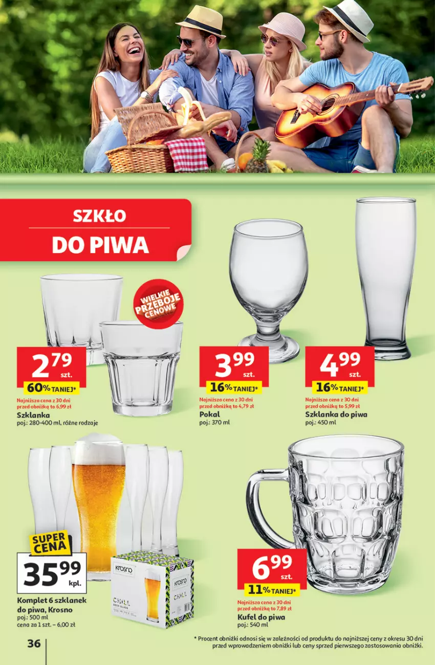 Gazetka promocyjna Auchan - JAK PRAGNĘ LATA Hipermarket - ważna 20.06 do 25.06.2025 - strona 38 - produkty: Piwa, Szklanka