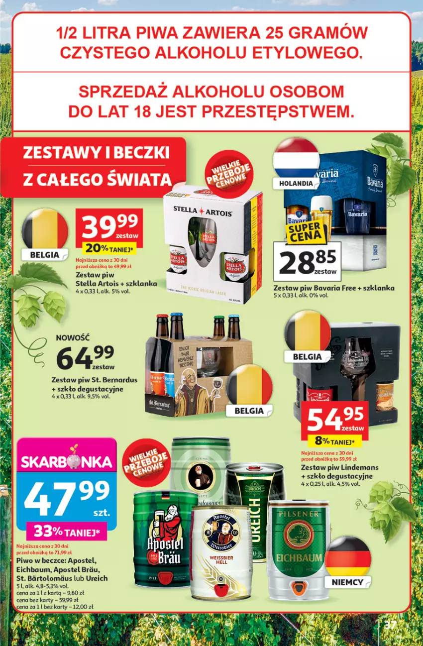 Gazetka promocyjna Auchan - JAK PRAGNĘ LATA Hipermarket - ważna 20.06 do 25.06.2025 - strona 39 - produkty: Piwo, Szklanka