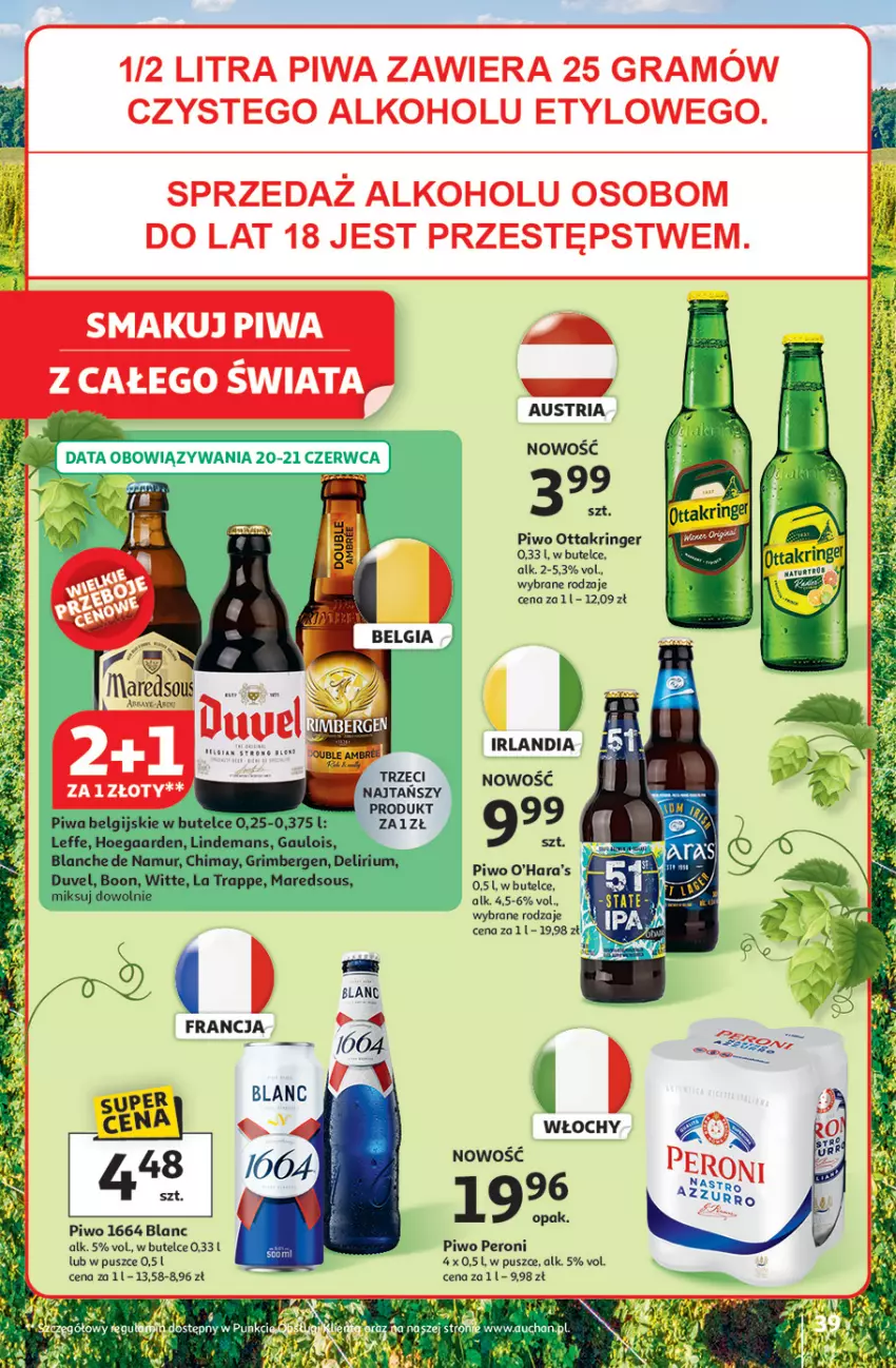 Gazetka promocyjna Auchan - JAK PRAGNĘ LATA Hipermarket - ważna 20.06 do 25.06.2025 - strona 41 - produkty: Gra, LG, Piwa, Piwo