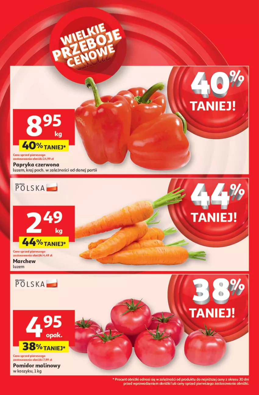 Gazetka promocyjna Auchan - JAK PRAGNĘ LATA Hipermarket - ważna 20.06 do 25.06.2025 - strona 8 - produkty: Kosz, Papryka, Papryka czerwona, Pomidor malinowy