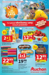 Gazetka promocyjna Auchan - JAK PRAGNĘ LATA Hipermarket - Gazetka - ważna od 25.06 do 25.06.2025 - strona 1 - produkty: Gra, DAX, Truskawki, Big Milk, Lody, Ręcznik, Ziaja, Lirene
