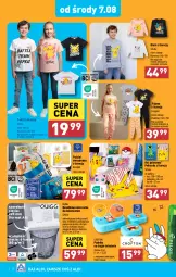 Gazetka promocyjna Aldi - Szkolna wyprawka w SUPER CENACH - Gazetka - ważna od 14.08 do 14.08.2024 - strona 2 - produkty: Top, Koc, Papier, Pościel, Pościel dwustronna, Kosz, T-shirt, Niszczarka, Wełna, Bluza, Poduszka, Piżama