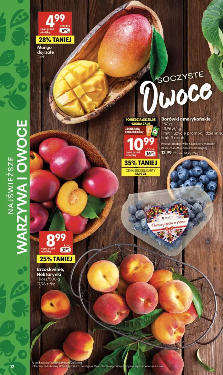 Gazetka promocyjna Delikatesy Centrum - Franczyza DC21 Czwartek - ważna 21.05 do 27.05.2026 - strona 12 - produkty: Kosz, Nektar, Owoce, Rum, Warzywa, Warzywa i owoce