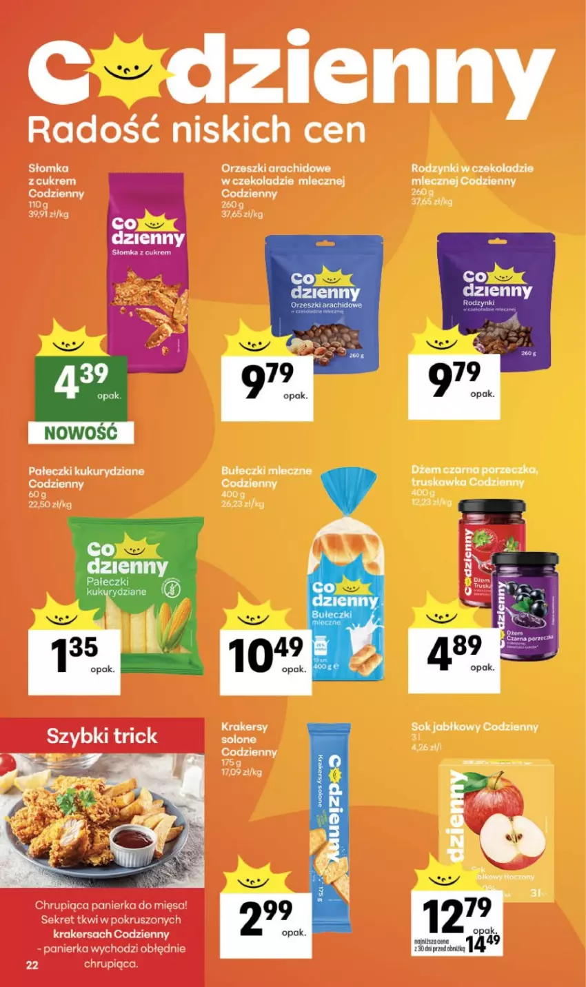 Gazetka promocyjna Delikatesy Centrum - Franczyza DC21 Czwartek - ważna 21.05 do 27.05.2026 - strona 22 - produkty: Bułeczki, Bułeczki mleczne, Dżem, Kret, Orzeszki, Por, Rodzynki