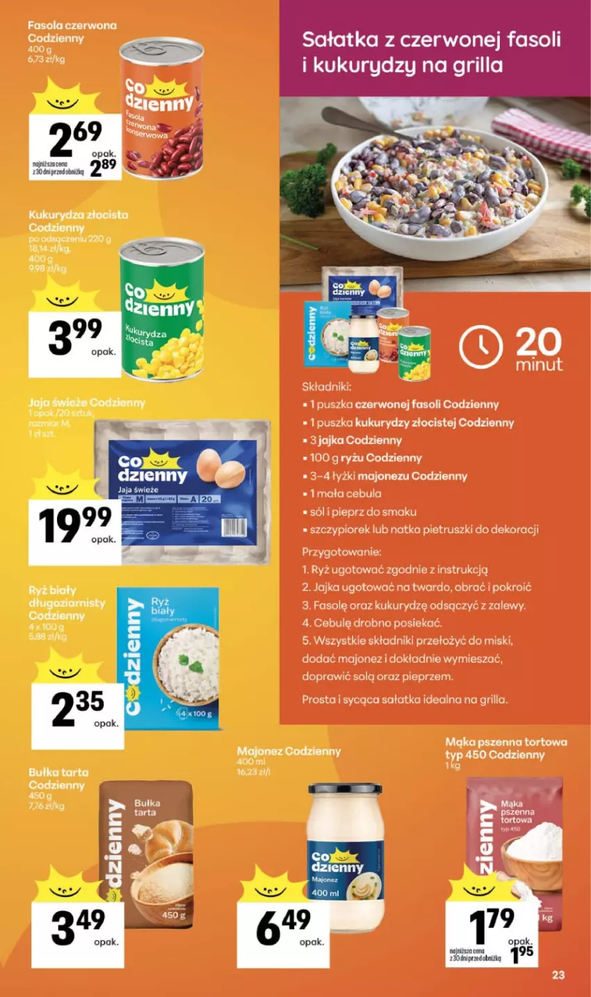 Gazetka promocyjna Delikatesy Centrum - Franczyza DC21 Czwartek - ważna 21.05 do 27.05.2026 - strona 23 - produkty: Bułka, Bułka tarta, Cebula, Fa, Fasola, Grill, Majonez, Mąka, Mąka pszenna, Natka pietruszki, Pieprz, Ryż, Sałat, Sałatka, Sól, Tarta