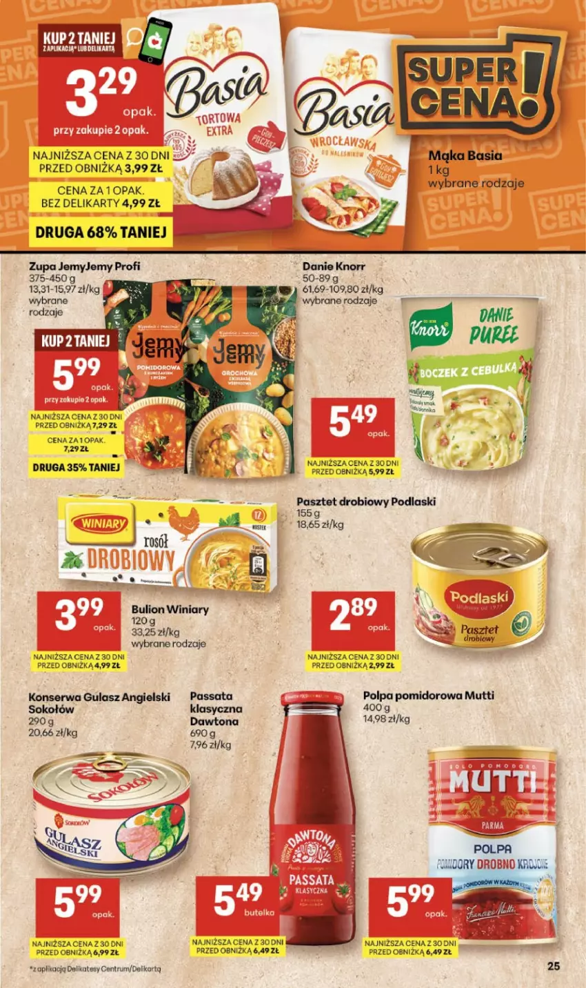 Gazetka promocyjna Delikatesy Centrum - Franczyza DC21 Czwartek - ważna 21.05 do 27.05.2026 - strona 25 - produkty: Bulion, Knorr, Lion, Pasztet, Podlaski, Rosół, Rum, Ser, Sok, Sokołów, Winiary, Zupa