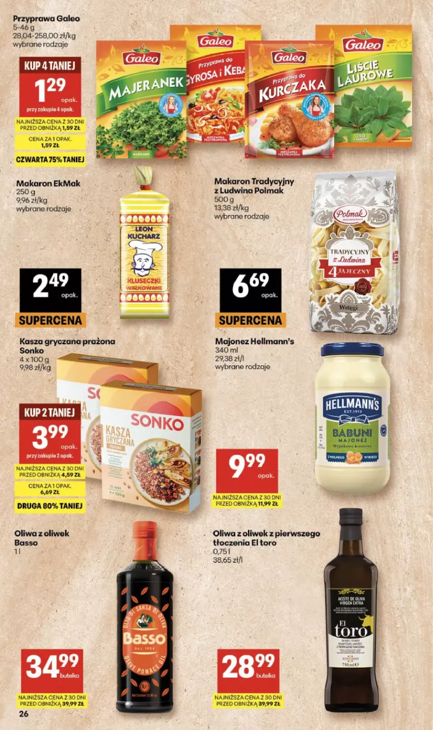 Gazetka promocyjna Delikatesy Centrum - Franczyza DC21 Czwartek - ważna 21.05 do 27.05.2026 - strona 26 - produkty: Gry, Kasza, Kasza gryczana, Majonez, Makaron, Oliwa, Oliwa z oliwek, Olma, Sonko