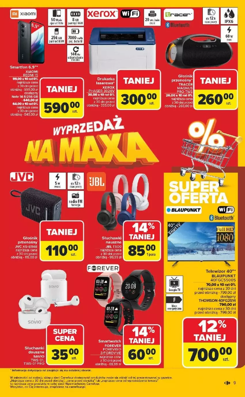 Gazetka promocyjna Carrefour - Gazetka Wyprzedaż na MAXA - ważna 15.12.2025 do 03.01.2026 - strona 11 - produkty: Acer, Drukarka, JBL, Ser, Telewizor, Thomson