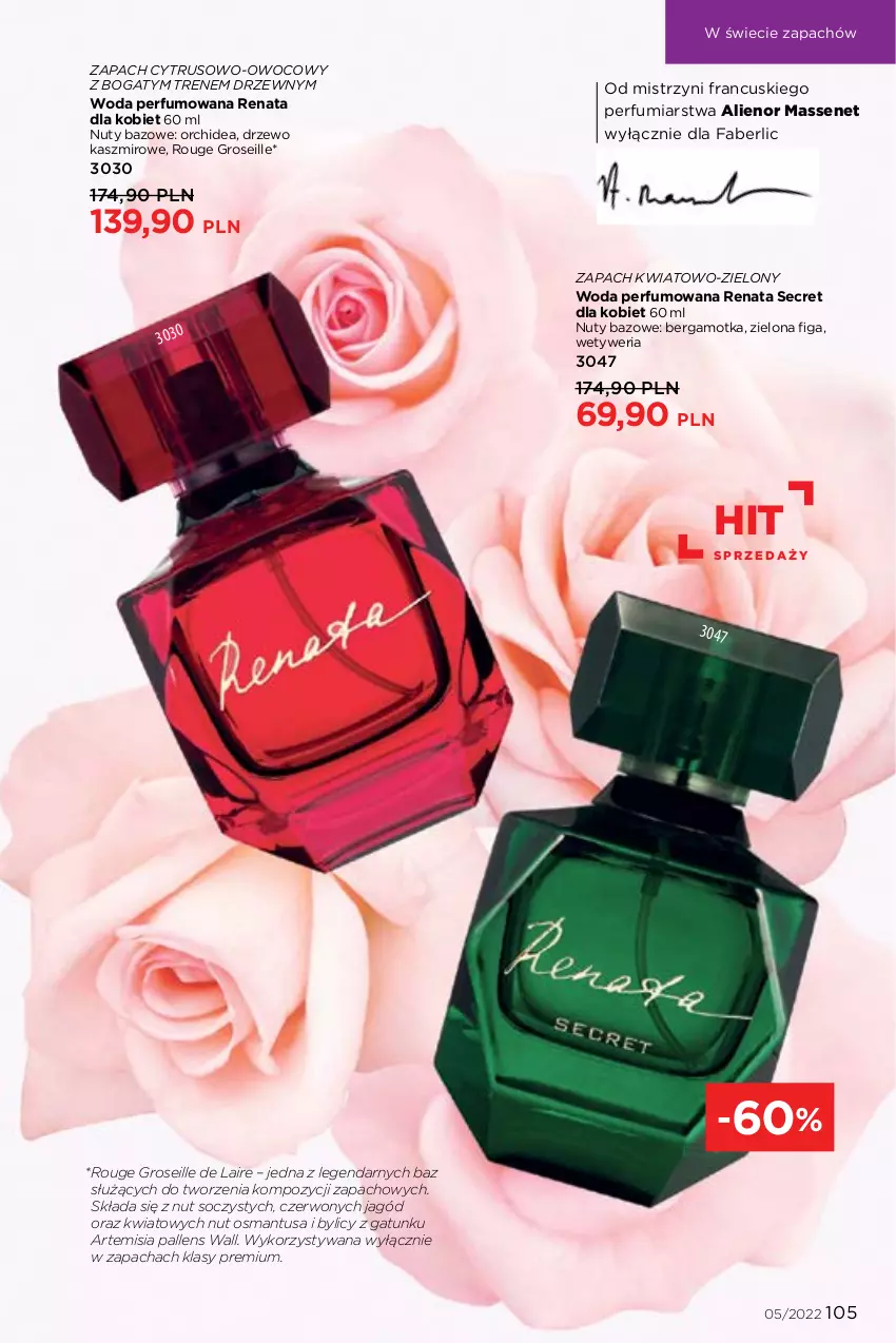 Gazetka promocyjna Faberlic - ważna 14.03 do 03.04.2022 - strona 105 - produkty: Fa, Nuty, Perfum, Woda, Woda perfumowana