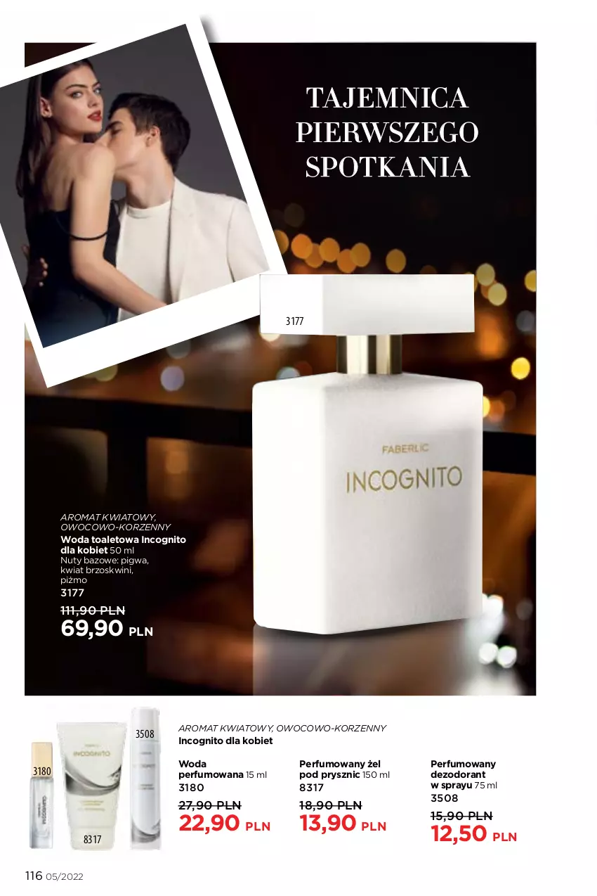 Gazetka promocyjna Faberlic - ważna 14.03 do 03.04.2022 - strona 116 - produkty: Dezodorant, Nuty, Perfum, Woda, Woda perfumowana, Woda toaletowa