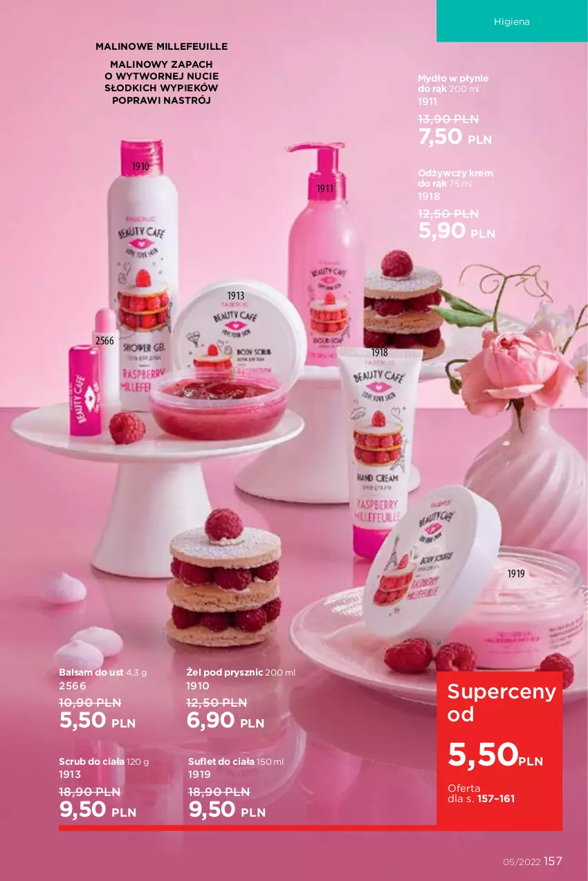 Gazetka promocyjna Faberlic - ważna 14.03 do 03.04.2022 - strona 157 - produkty: Balsam do ust, Krem do rąk, Mydło, Mydło w płynie