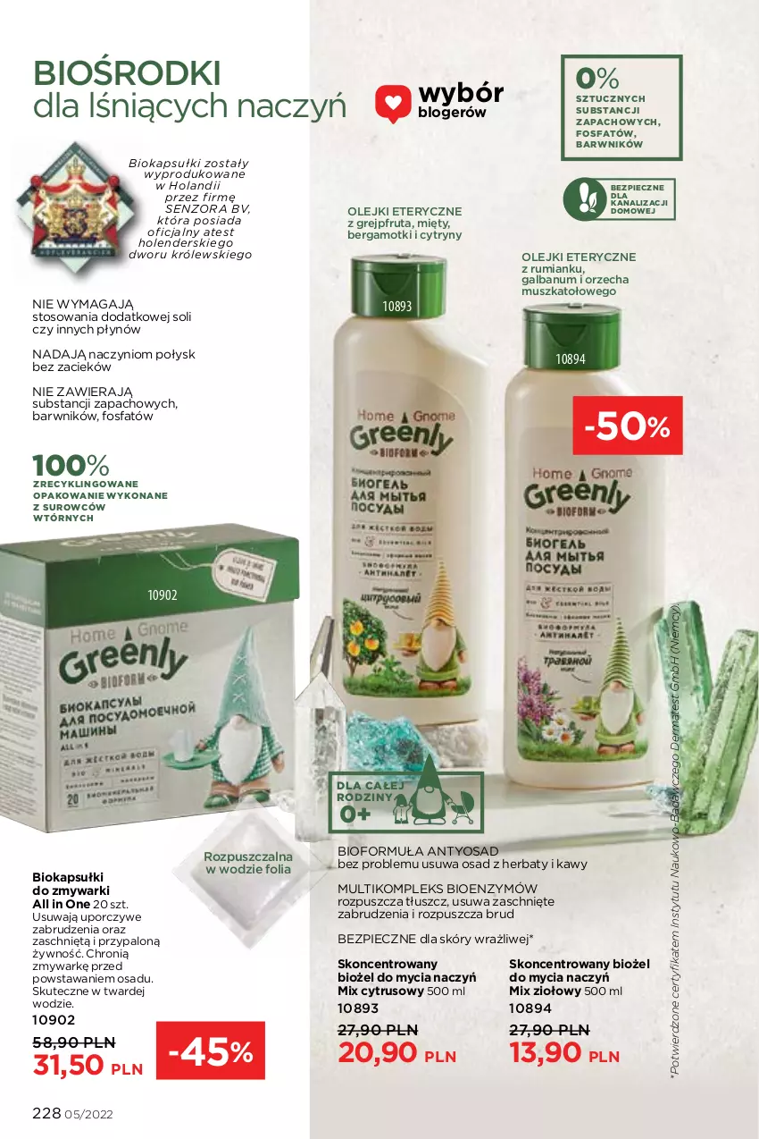 Gazetka promocyjna Faberlic - ważna 14.03 do 03.04.2022 - strona 228 - produkty: Biokap, Cytryny, Do mycia naczyń, Fa, Grejpfrut, Królewski, Mus, Okap, Olej, Piec, Por, Rum, Zmywarki